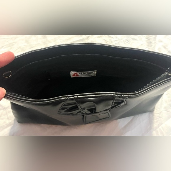Almondo Originals Faux(?) Leather Black Clutch Bag - Picture 7 of 15